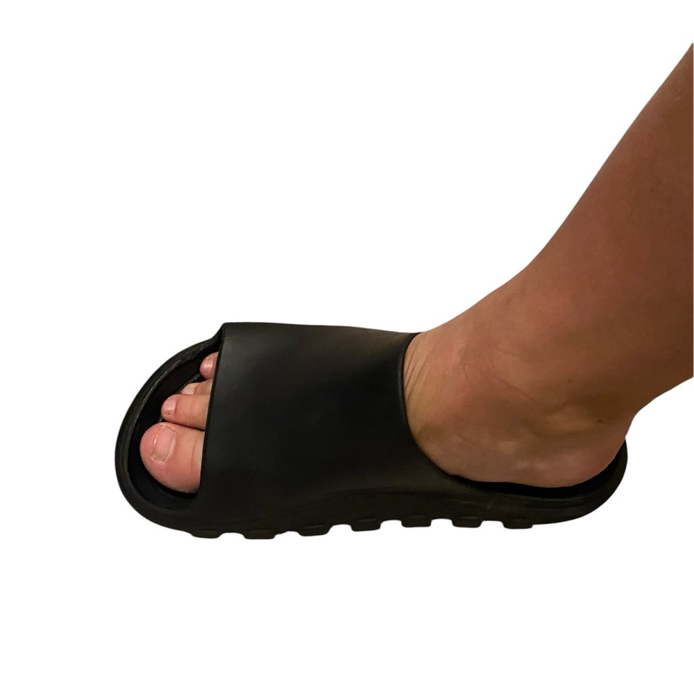 Free People Black Slide Sandals 7 7.5 - Picture 10 of 10